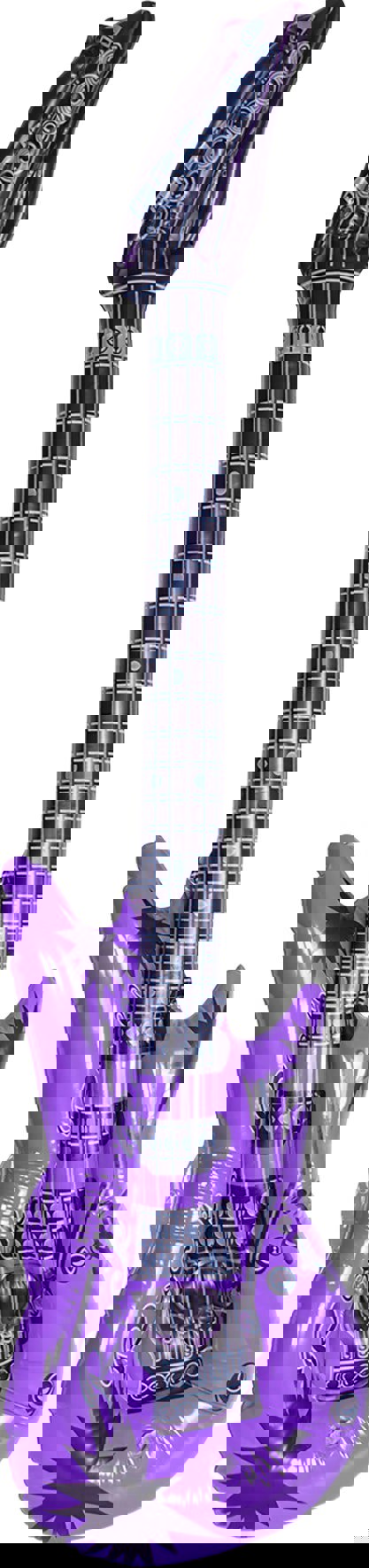 Cheetah Party Inflatable 95cm Guitar Purple