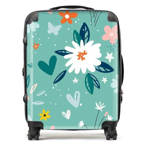 Warren Reed Garden Summer Flowers Suitcase