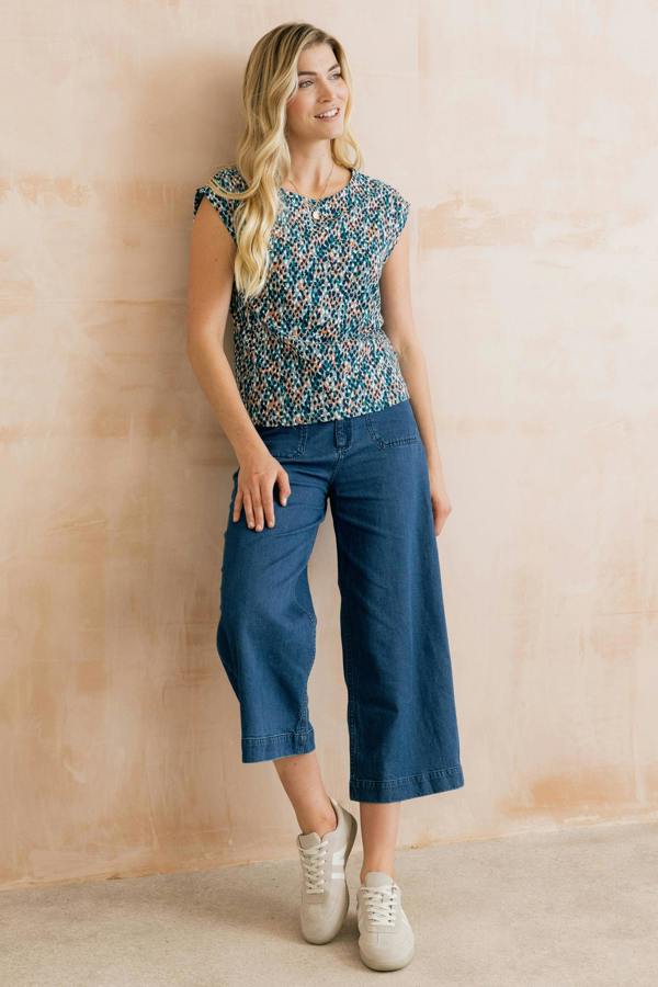 Lily & Me Sway Organic Cotton Jersey T-Shirt Restore Ocean
