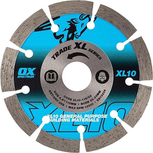 OX  XL-10 Segmented Diamond Blade - General Purpose  115-22.23mm