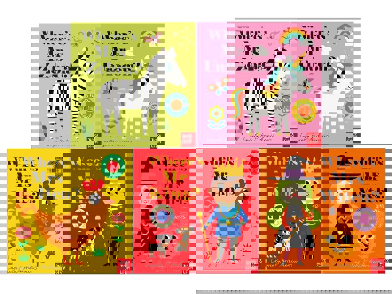 Felt Flaps and a Mirror 5 Books Set By Ingela P Arrhenius (Mr King, Mr Unicorn, Mrs Hen, Mrs Witch, Mrs Zebra)