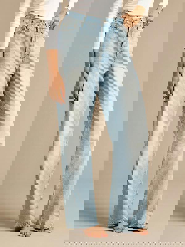 GWD Jessy Light Blue Wide Leg Denim Jean