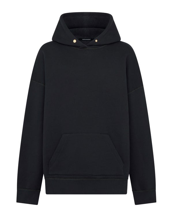 Frolickers Reversible Hoodie - Black / Moleskin