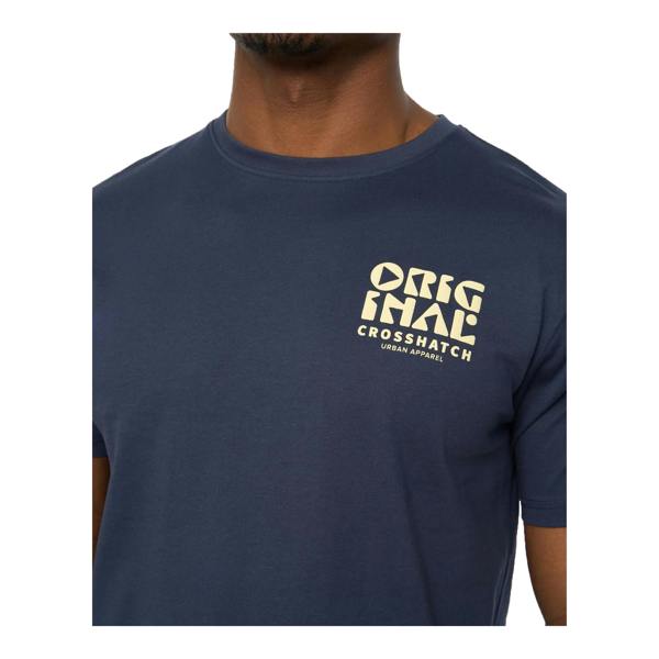 Crosshatch Mens Wellmoores T-Shirt - Navy - 
