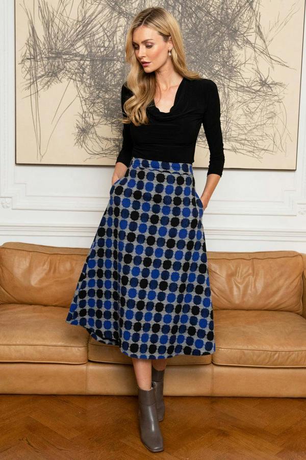 HotSquash A-Line Midi Skirt With Pockets