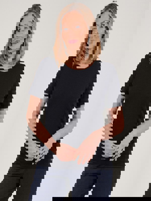 PennyPlain Loose Basic T-shirt - Navy