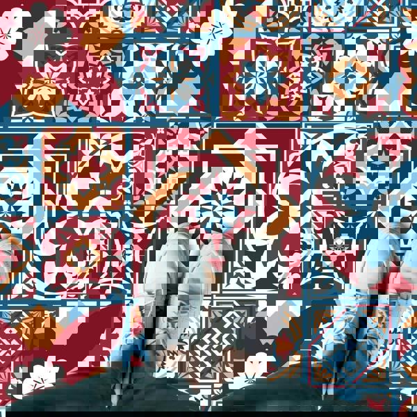 WFS6014 - Westminster Tiles Melange Floor Sticker 120cm x 60 cm