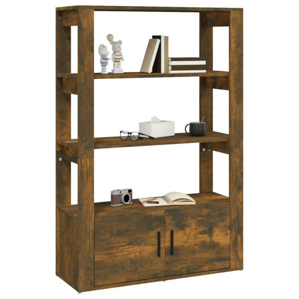 Berkfield Sideboard Smoked Oak 80x30x119.5 cm Engineered Wood