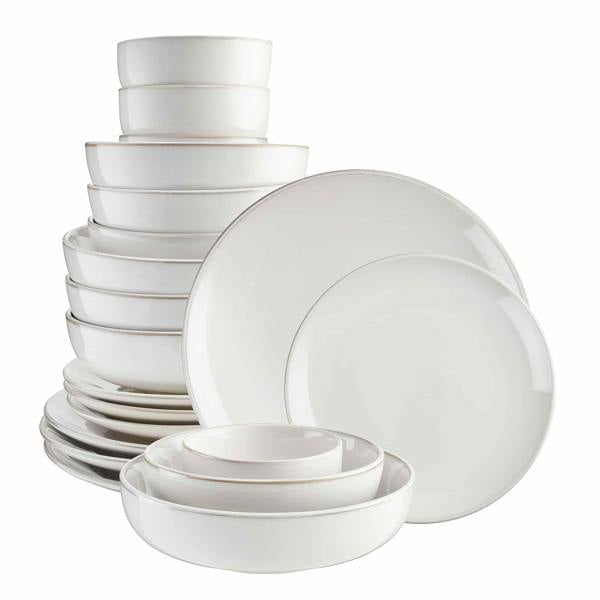 Cooks Professional Nordic Stoneware 20 Piece Dinner Set | White