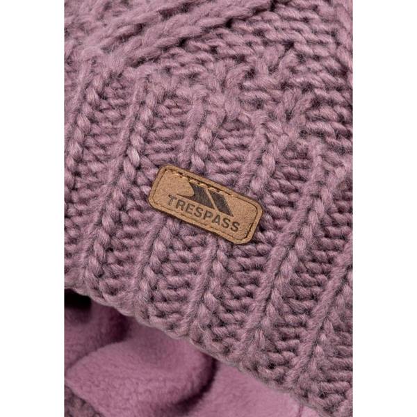 Trespass Womens/Ladies Zyra Knitted Beanie - Rose Tone - 
