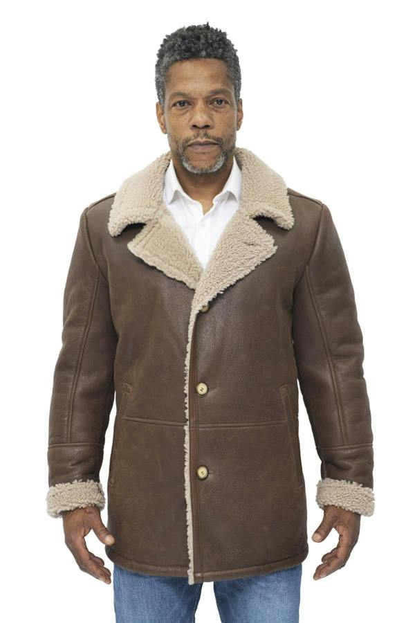 Infinity Leather Mens Classic Sheepskin Leather Jacket-Brisbane