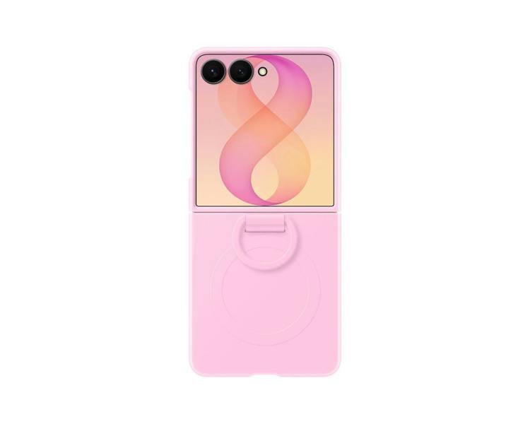 Samsung Galaxy Z Flip 8 6.9" Silicone Ring Case with Magnet Pink - EF-EF776CVEGWW