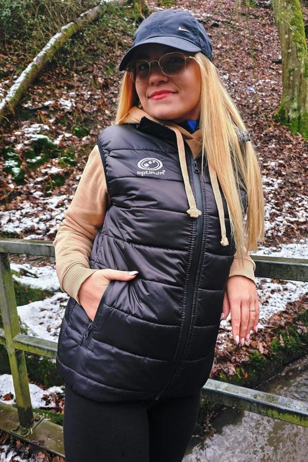 Quilted Puffer Gilet Black – Lightweight Water-Resistant Vest - Optimum