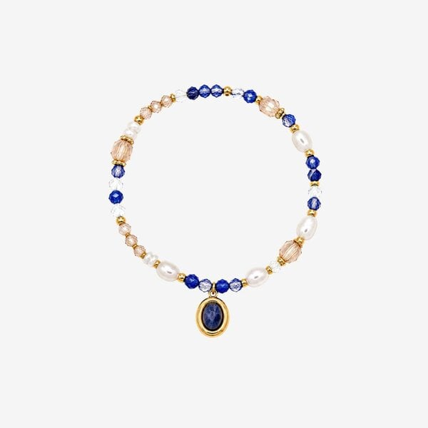 Uchi & Soto Enso Crystal Bracelet with Sodalite Charm