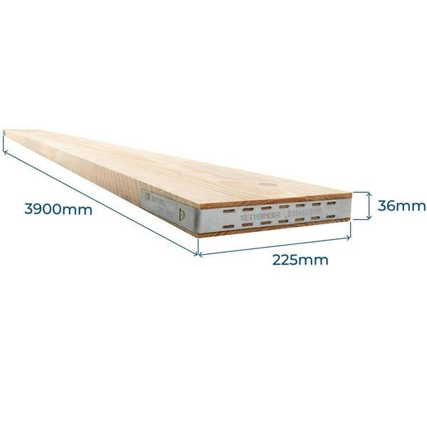 Snowdon Timber SB3622513 Banded Scaffold Board (L) 3.9m (W) 225mm (T) 36mm