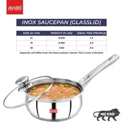 AVIAS INOX IB SAUCEPAN 18CM