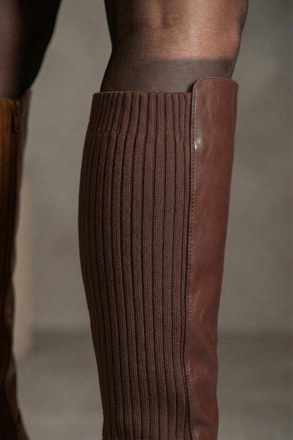 ikrush Aurelia Zip Up Knee High Boots