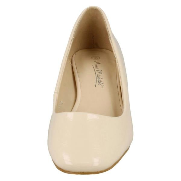 Anne Michelle Ladies Anne Michelle Mid Chunky Heel Court Shoes