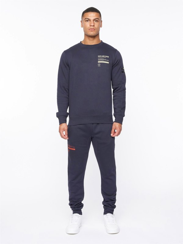 Duck and Cover Jennerkins Crew Sweat Navy