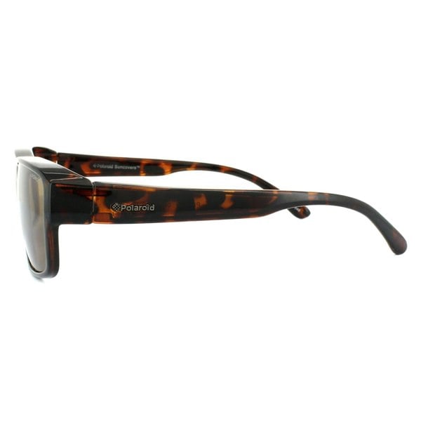 Polaroid Suncovers Fitover Sunglasses P8406 0BM IG Dark Havana Brown Polarized