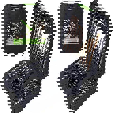 MYLEK VCB Cordless Drill with MYLEK 4ORCE 56 Piece Accessory Kit