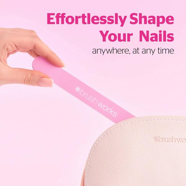 Brushworks Pastel Coloured Nail Files - 4 Pack
