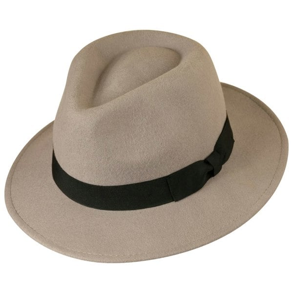 Gamble & Gunn Light Grey Felt Fedora