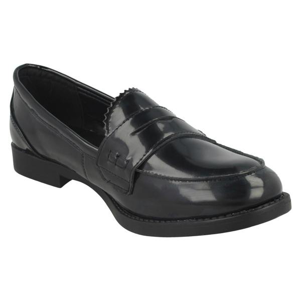 Spot On Girls Spot On Smart Loafer Style Flats