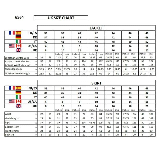 Paulo Due Women's 2 Piece Tailored Skirt Suit