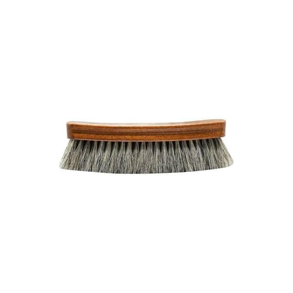 BIRCH Horsehair Brush Large - For Polishing Shoes, Boots and Leather 17cm