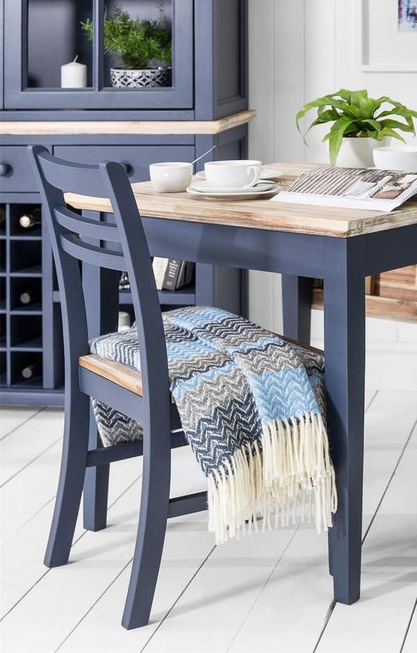 Statement Furniture Florence Wooden Chair Country Style with Acacia Wood Seat