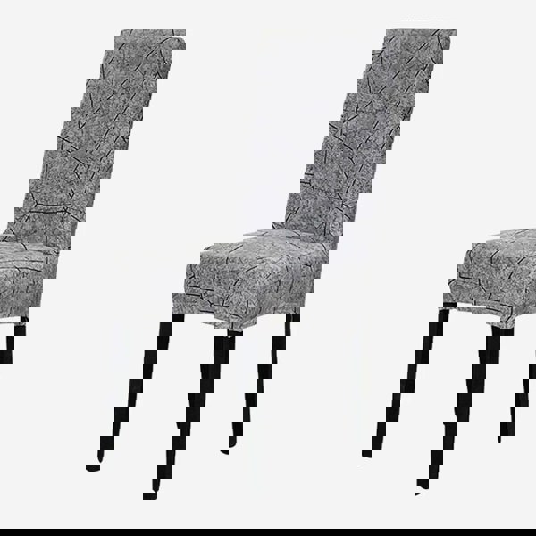 Anyseat Chair Cover Grey Stone Break Design with Anti-Dirt and Elastic Material for Dining Room Kitchen Wedding Hotel Banquet Restaurant