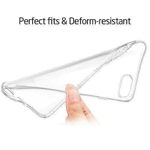iPhone 8 Case ESR Crystal Clear Transparent Gel Case Slim-Fit Anti-Scratch Shock Absorption Supports Wireless Charging