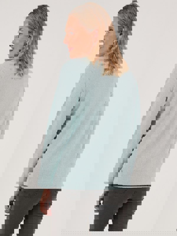 PennyPlain Ribbed Button Cardigan - Mint