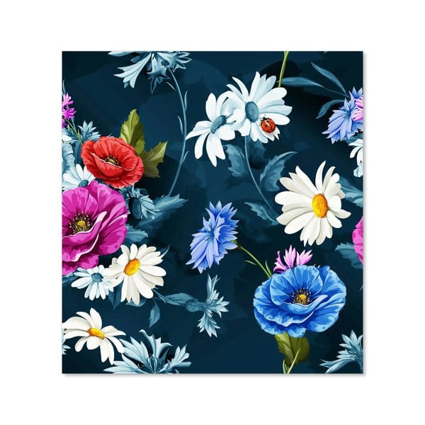 Warren Reed - Designer Poppy Flowers With Chamomile Kitchen Splashback