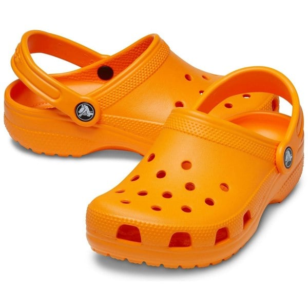 Crocs Toddler Classic Thermoplastic Orange Zing Loafers