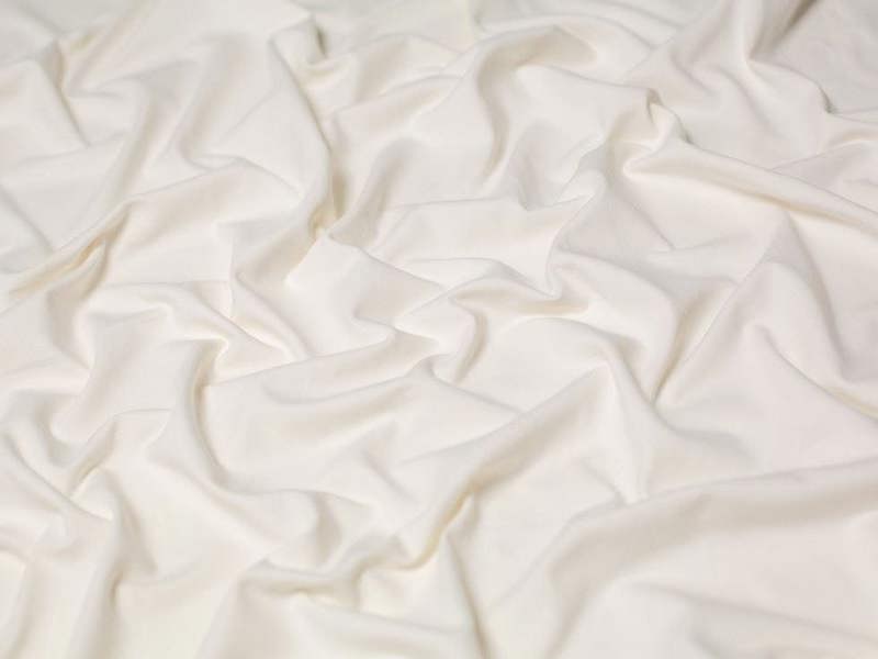 Minerva Core Range Minerva Heavy Cotton Jersey Stretch Knit Fabric - Plain Design Dressmaking Fabric, 160 cm / 63" Wide - per metre
