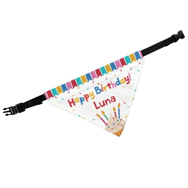 Personalised Memento Company Personalised Happy Birthday Dog Bandana