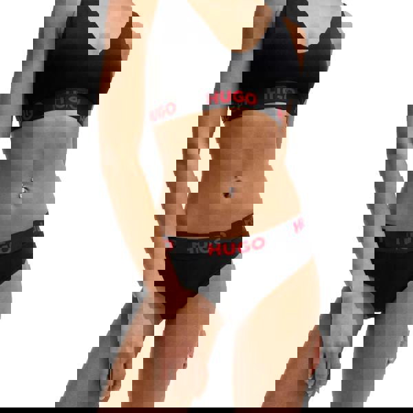 Hugo Womens/Ladies Sporty Logo Briefs - Black - 