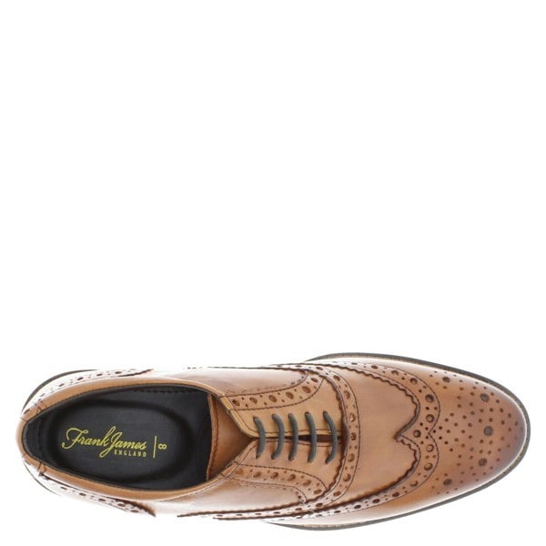 Herbert Frank Enfield Mens Leather Lace Up Wingtip Formal Gatsby Evening Brogue Shoes