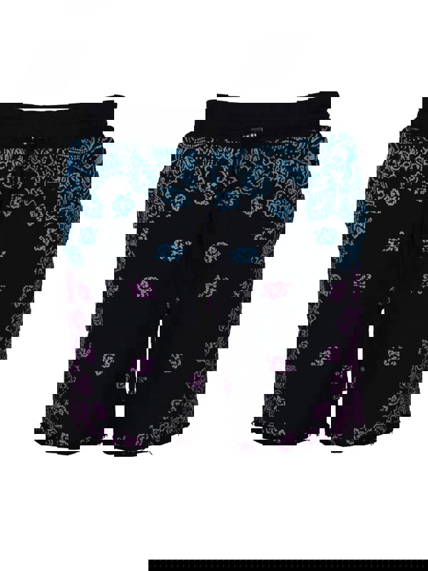 Amiri Bandana Bleach Shorts – Pink / Blue