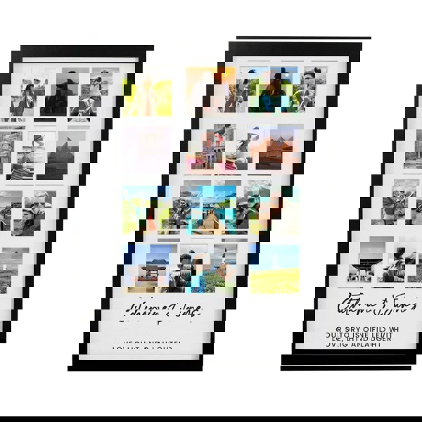 Personalised Memento Company Personalised Black Multi Photo Frame