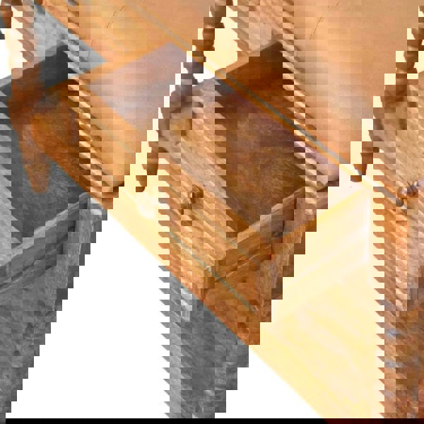 Artisan Furniture Solid Wood Leather Spindle Bench