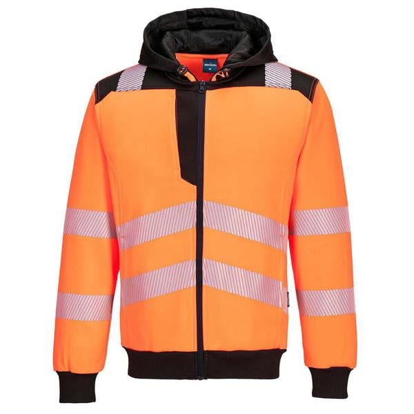 PW3 Hi-Vis Zip Hoodie Portwest