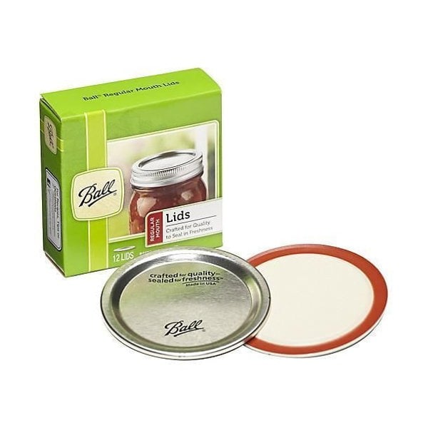 Ball Replacement Regular Mouth Jar Lids 12 Pack