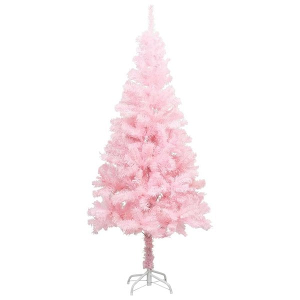 Berkfield Artificial Christmas Tree with Stand Pink 240 cm PVC