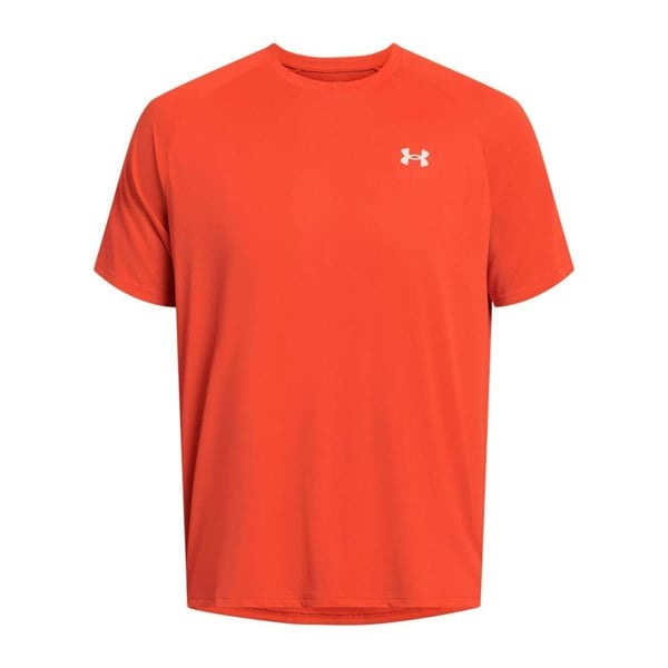Under Armour Mens Tech Reflective Short-Sleeved T-Shirt - Orange