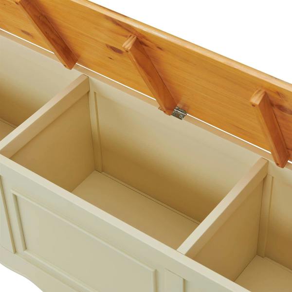 Statement Furniture Juliette Large Wooden Blanket Box with 3 Compartments