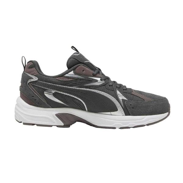 Puma Mens Milenio Tech Leather Low Trainers - Slate/White - 