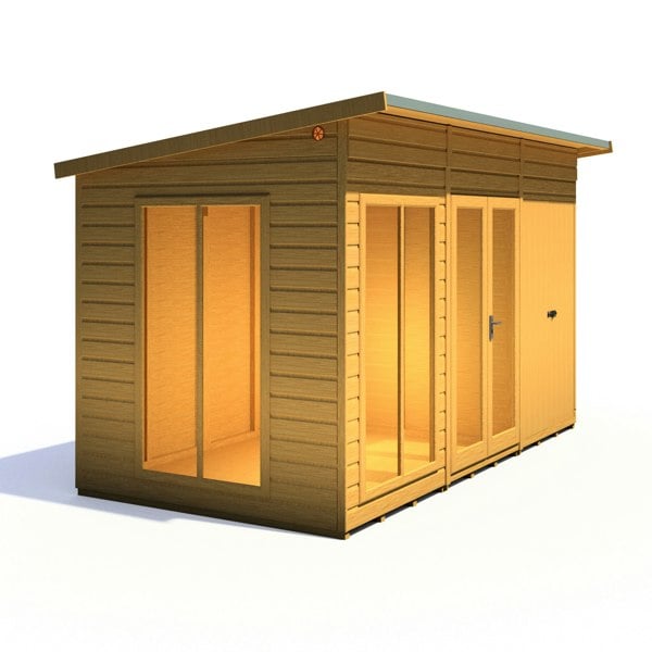 Shire Lela 12x6 Multiroom Summerhouse and Storage Shed - Best Shed